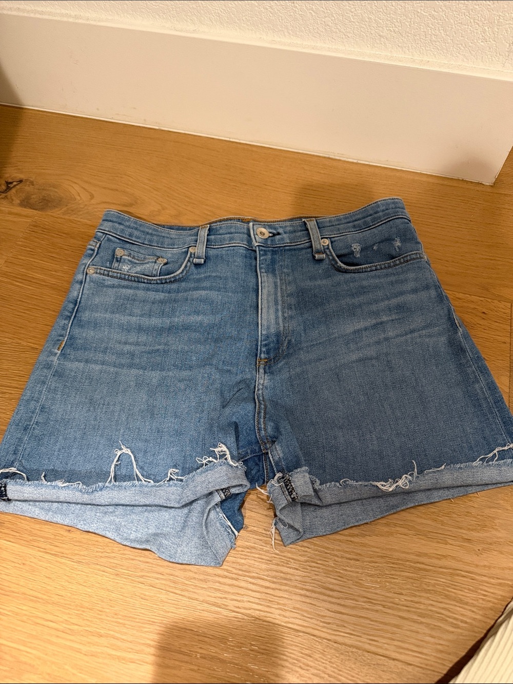Rag & Bone Blue Denim Shorts